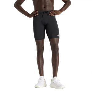 מכנס ברמודה ניו באלאנס לגברים New Balance Sleek Pocket Half Tight - שחור