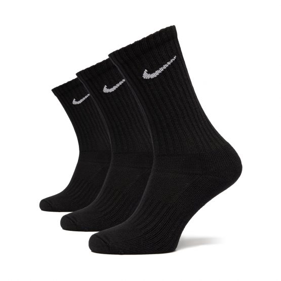 גרב נייק לגברים Nike 3pp Value Cotton Crew - שחור