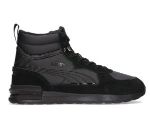 נעלי סניקרס פומה לגברים PUMA Graviton Mid - שחור/אפור