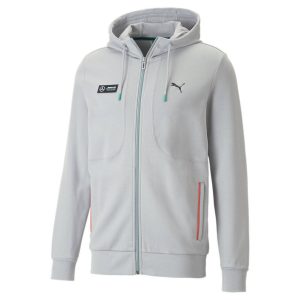 ג'קט ומעיל פומה לגברים PUMA Mapf1 Hooded Sweat Jkt - אפור בהיר