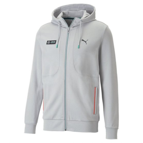 ג'קט ומעיל פומה לגברים PUMA Mapf1 Hooded Sweat Jkt - אפור בהיר