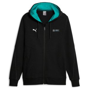 ג'קט ומעיל פומה לגברים PUMA Mapf1 Hooded Sweat Jkt - שחורטורקיז