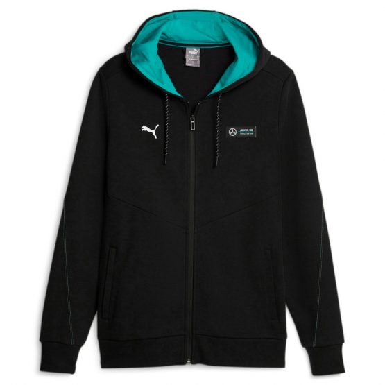 ג'קט ומעיל פומה לגברים PUMA Mapf1 Hooded Sweat Jkt - שחורטורקיז