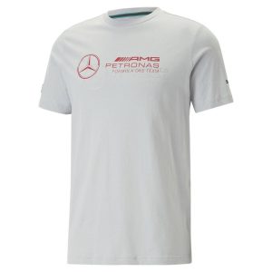 חולצת טי שירט פומה לגברים PUMA Mapf1 Logo Tee Mercedes Team - אפור