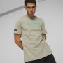 חולצת טי שירט פומה לגברים PUMA Mapf1 Logo Tee - בז'