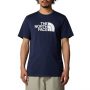 חולצת טי שירט דה נורת פיס לגברים The North Face Easy Tee Summit - כחול כהה