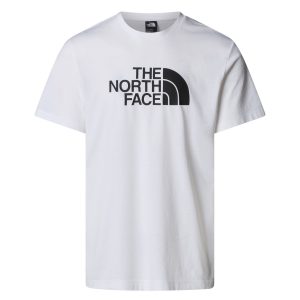 חולצת טי שירט דה נורת פיס לגברים The North Face Easy Tee - לבן הדפס