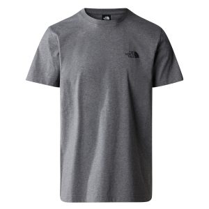 חולצת טי שירט דה נורת פיס לגברים The North Face Simple Dome Tee - אפור