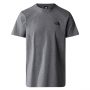 חולצת טי שירט דה נורת פיס לגברים The North Face Simple Dome Tee - אפור