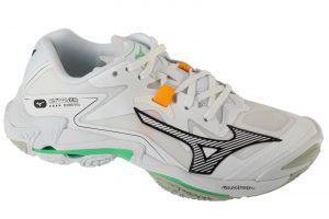 כדור רשת מיזונו לגברים Mizuno  Wave Lightning Z8 - לבן/שחור