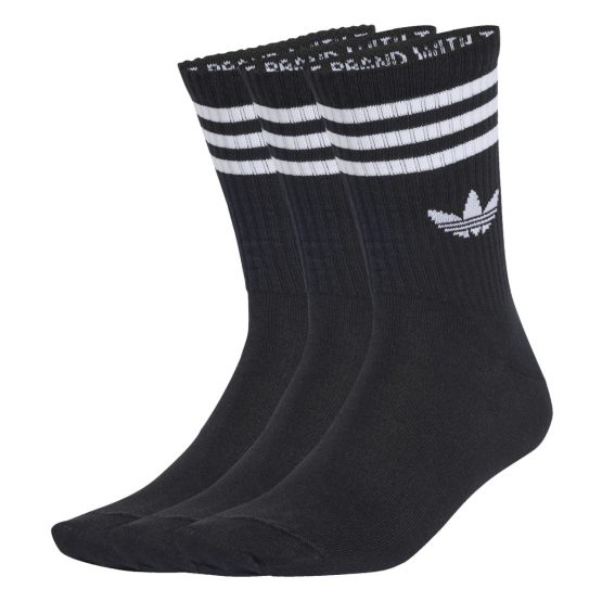 גרב אדידס לגברים Adidas 3s Crew S 3p - שחור