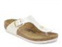 כפכפי בירקנשטוק לנשים Birkenstock Gizeh Bf - לבן פנינה