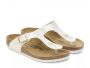 כפכפי בירקנשטוק לנשים Birkenstock Gizeh Bf - לבן פנינה