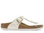 כפכפי בירקנשטוק לנשים Birkenstock Gizeh Bf - לבן פנינה