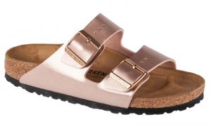כפכפי בירקנשטוק לנשים Birkenstock Arizona BF - רוז גולד