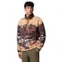 סווטשירט קולומביה לגברים Columbia  Helvetia II Printed Half Snap Fleece - חום/בז'