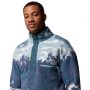 סווטשירט קולומביה לגברים Columbia  Helvetia II Printed Half Snap Fleece - כחול