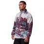סווטשירט קולומביה לגברים Columbia  Helvetia II Printed Half Snap Fleece - סגוללבן