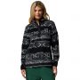 סווטשירט קולומביה לנשים Columbia  Benton Spring Printed 1/2 Snap - שחור/אפור