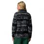 סווטשירט קולומביה לנשים Columbia  Benton Spring Printed 1/2 Snap - שחור/אפור