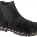 מגפי בירקנשטוק לגברים Birkenstock  Highwood Slip On - שחור זמש
