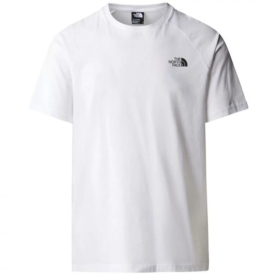 חולצת טי שירט דה נורת פיס לגברים The North Face T-shirt with logo - לבן