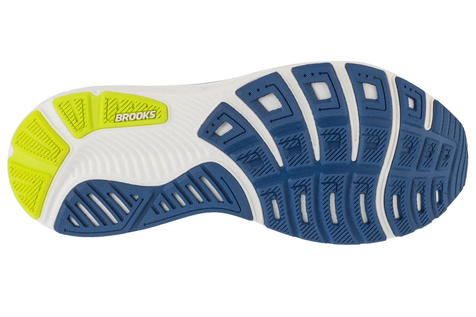 נעלי ריצה ברוקס לגברים Brooks Ghost 17 - צהוב/כחול