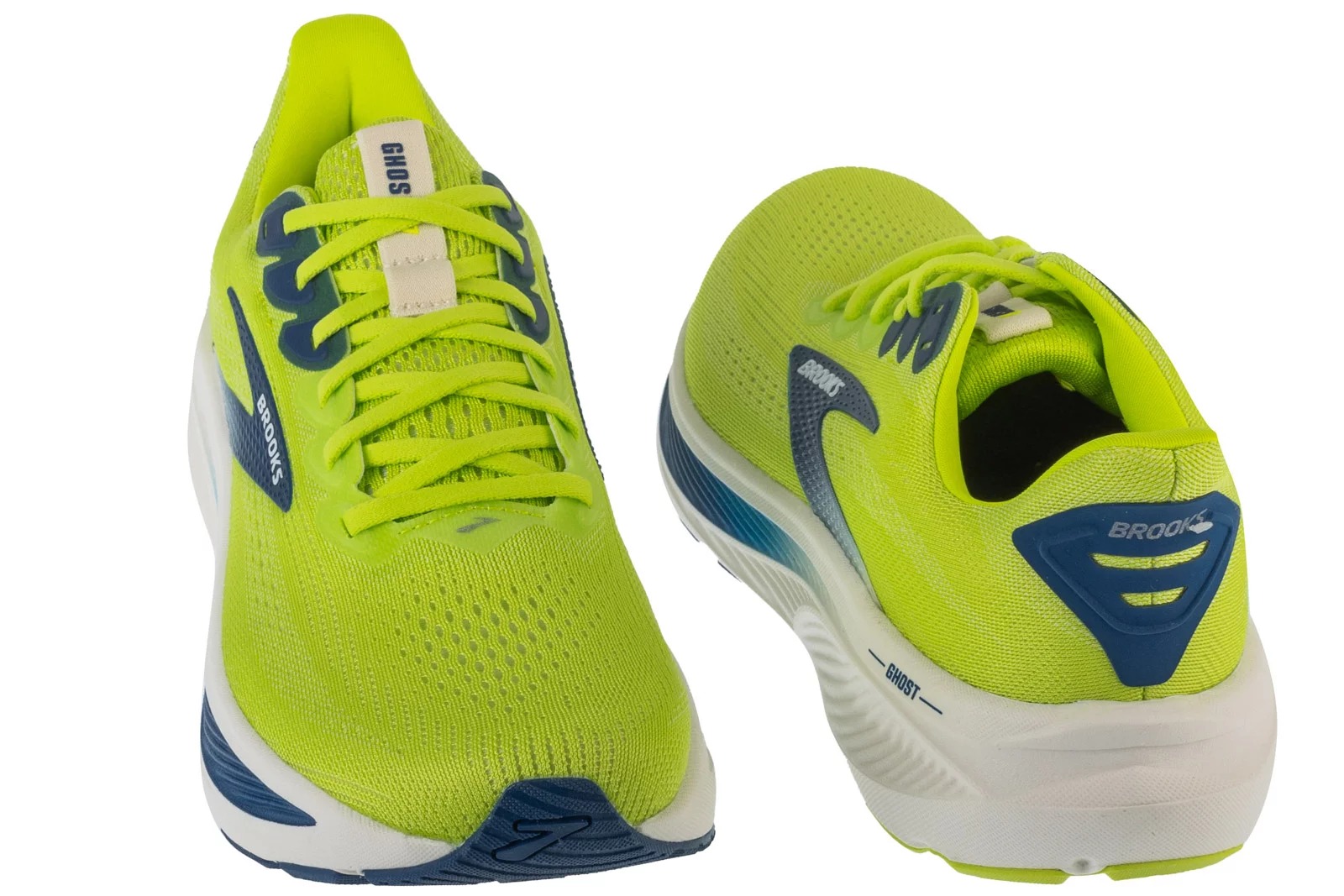 נעלי ריצה ברוקס לגברים Brooks Ghost 17 - צהוב/כחול