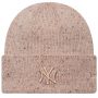 כובע ניו ארה לנשים New Era Wmns Glitter Beanie New York Yankees Hat - בז'/צבעוני