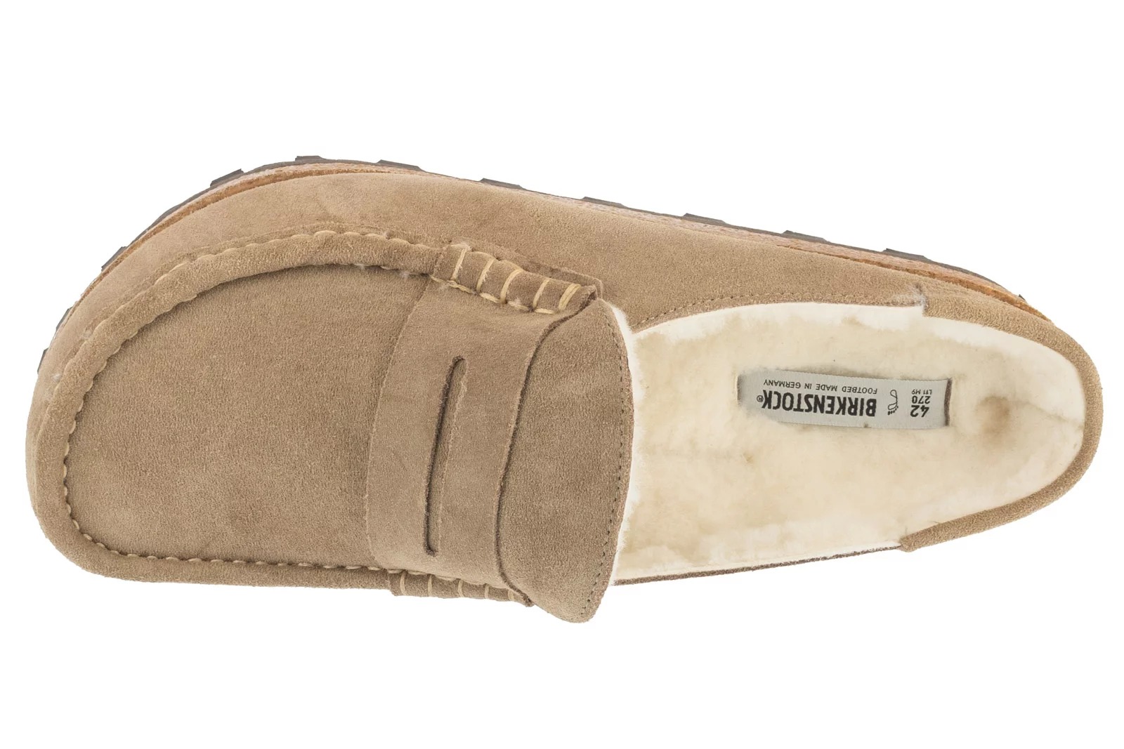 נעלי אלגנט בירקנשטוק לגברים Birkenstock Naples Shearling - חום/בז'