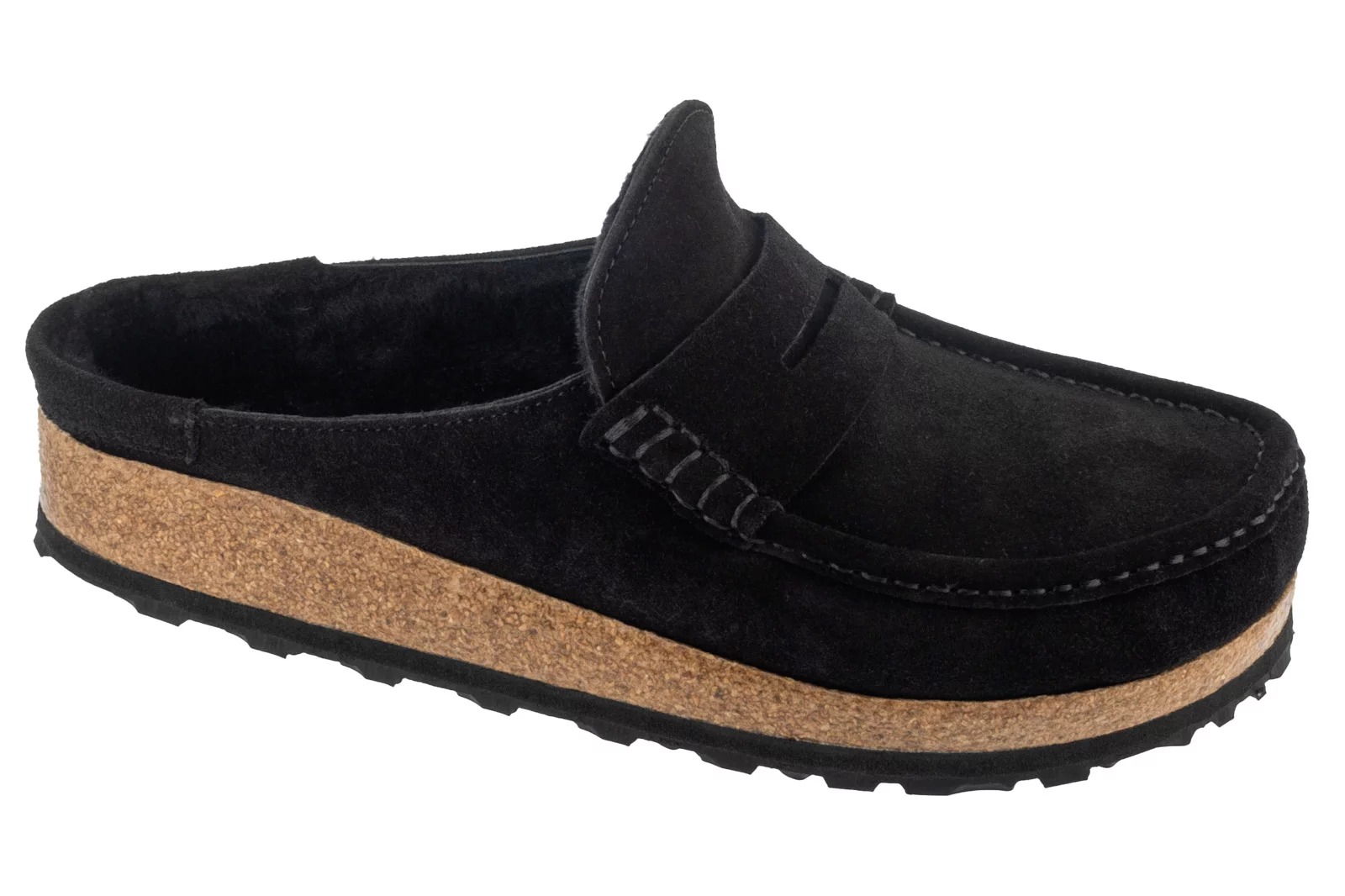 נעלי אלגנט בירקנשטוק לגברים Birkenstock Naples Shearling – שחור נעלי אלגנט בירקנשטוק לגברים Birkenstock Naples Shearling - שחור