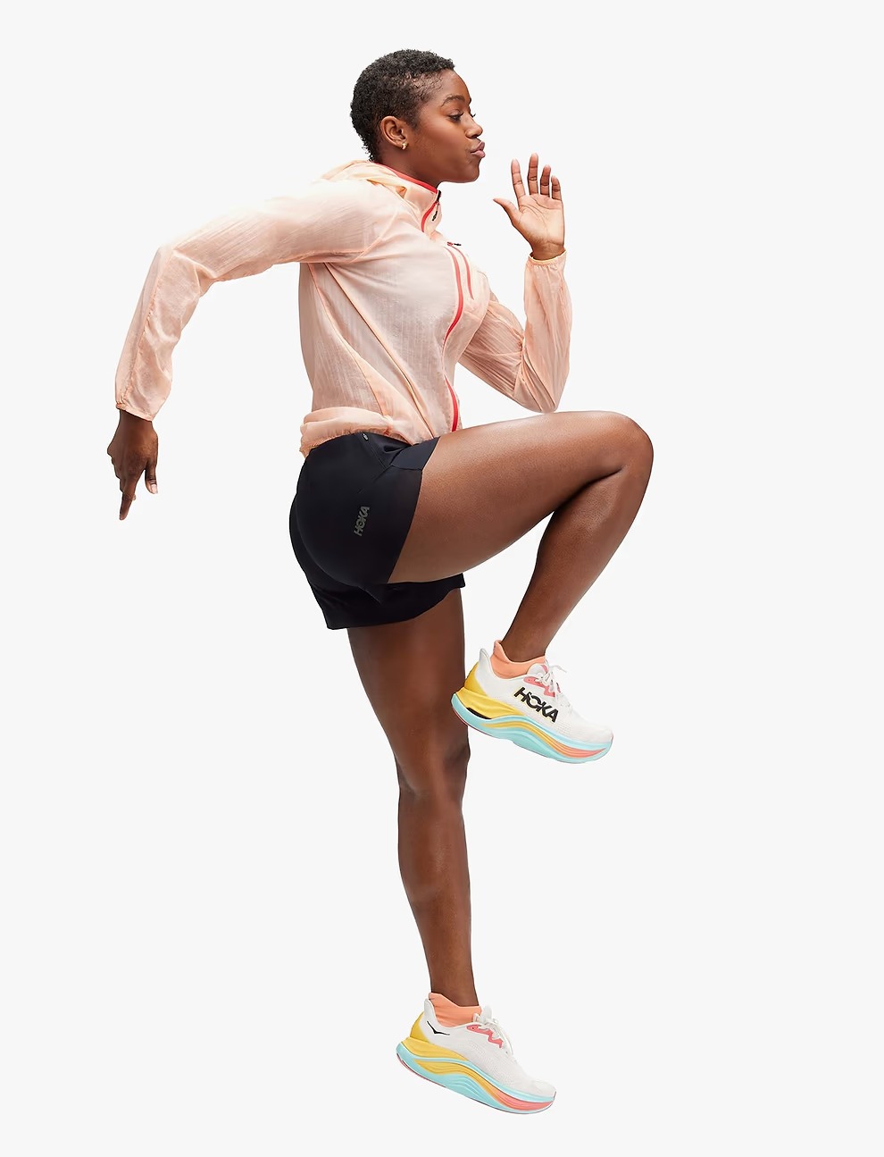 ג'קט ומעיל הוקה לנשים Hoka One One SKYFLOW JACKET - כתום