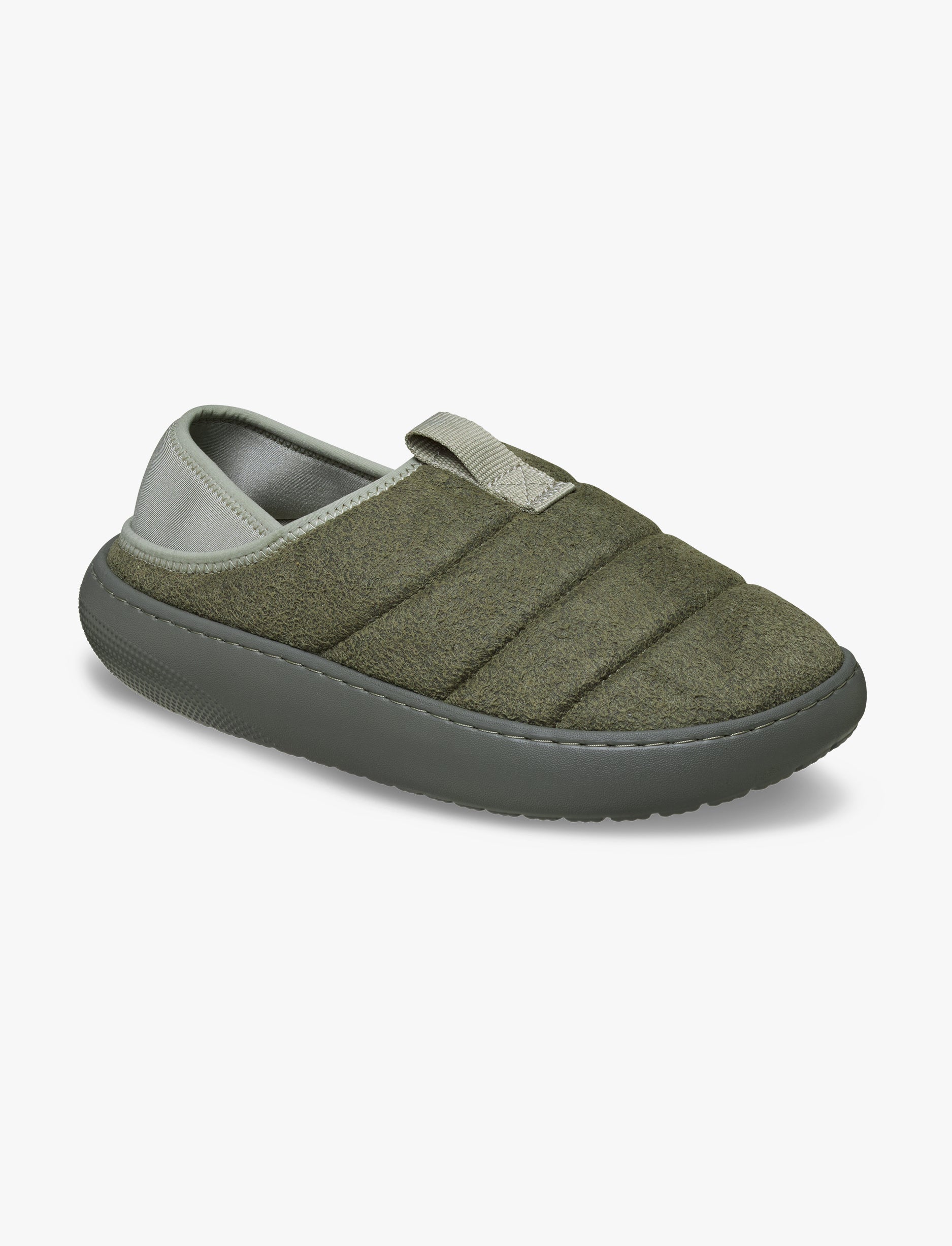 כפכפי קרוקס לגברים Crocs Classic Vegan Suede Moc – ירוק זית כפכפי קרוקס לגברים Crocs Classic Vegan Suede Moc - ירוק זית