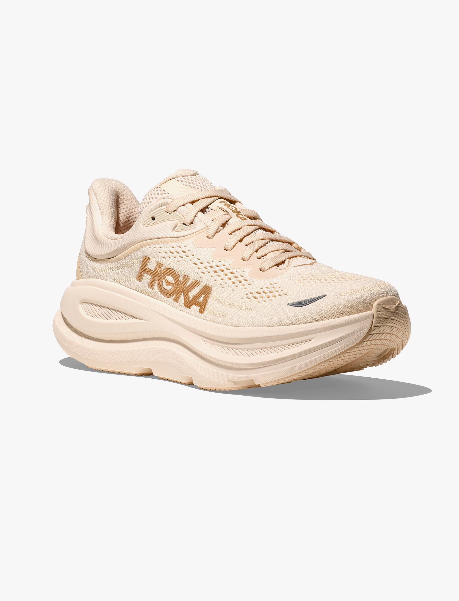 נעלי ריצה הוקה לנשים Hoka One One BONDI 9 – שמנת נעלי ריצה הוקה לנשים Hoka One One BONDI 9 - שמנת