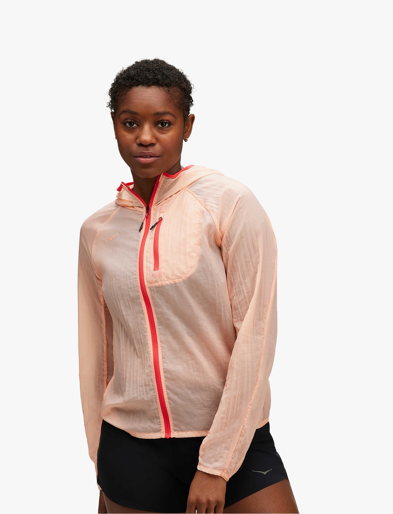 ג'קט ומעיל הוקה לנשים Hoka One One SKYFLOW JACKET - כתום