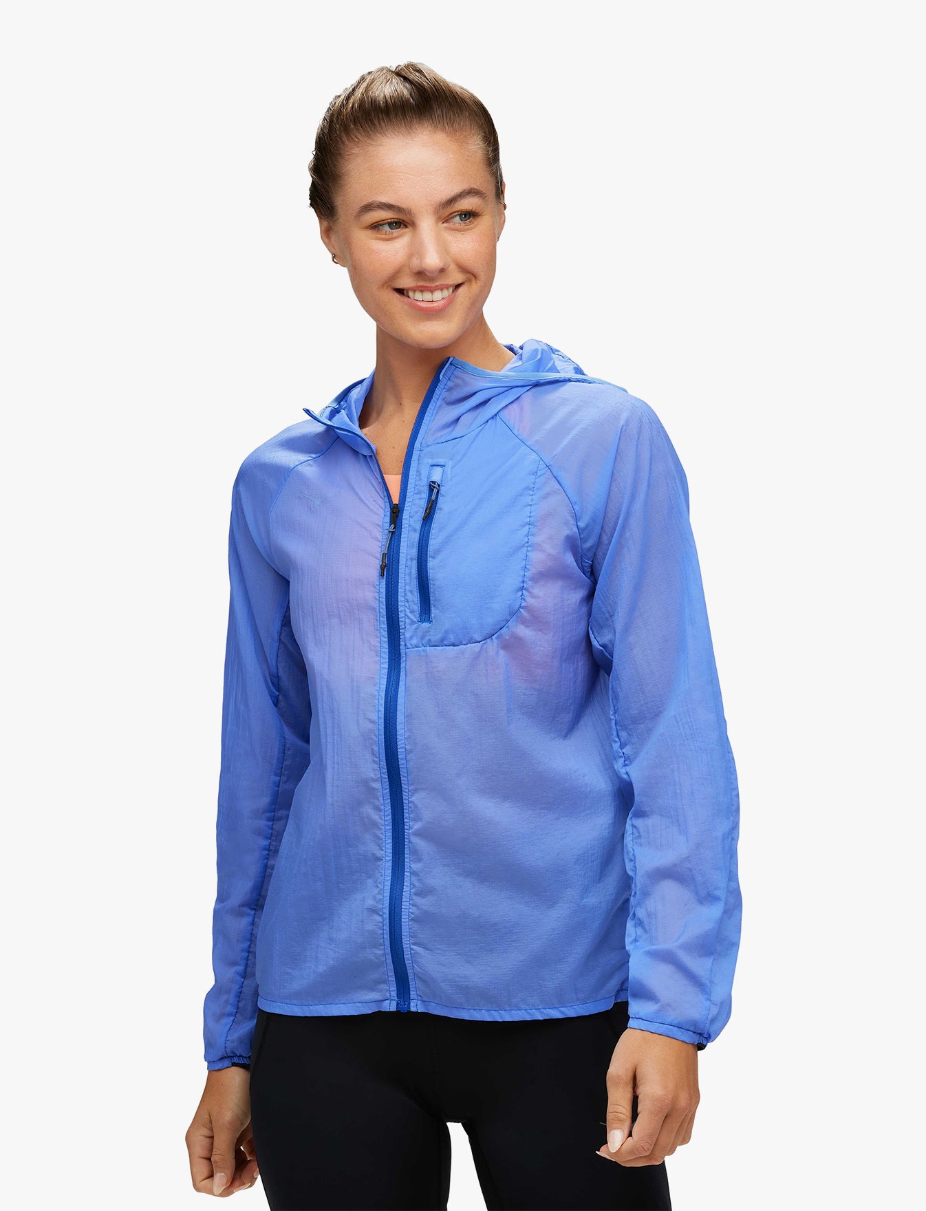 ג'קט ומעיל הוקה לנשים Hoka One One SKYFLOW JACKET – תכלת ג'קט ומעיל הוקה לנשים Hoka One One SKYFLOW JACKET - תכלת