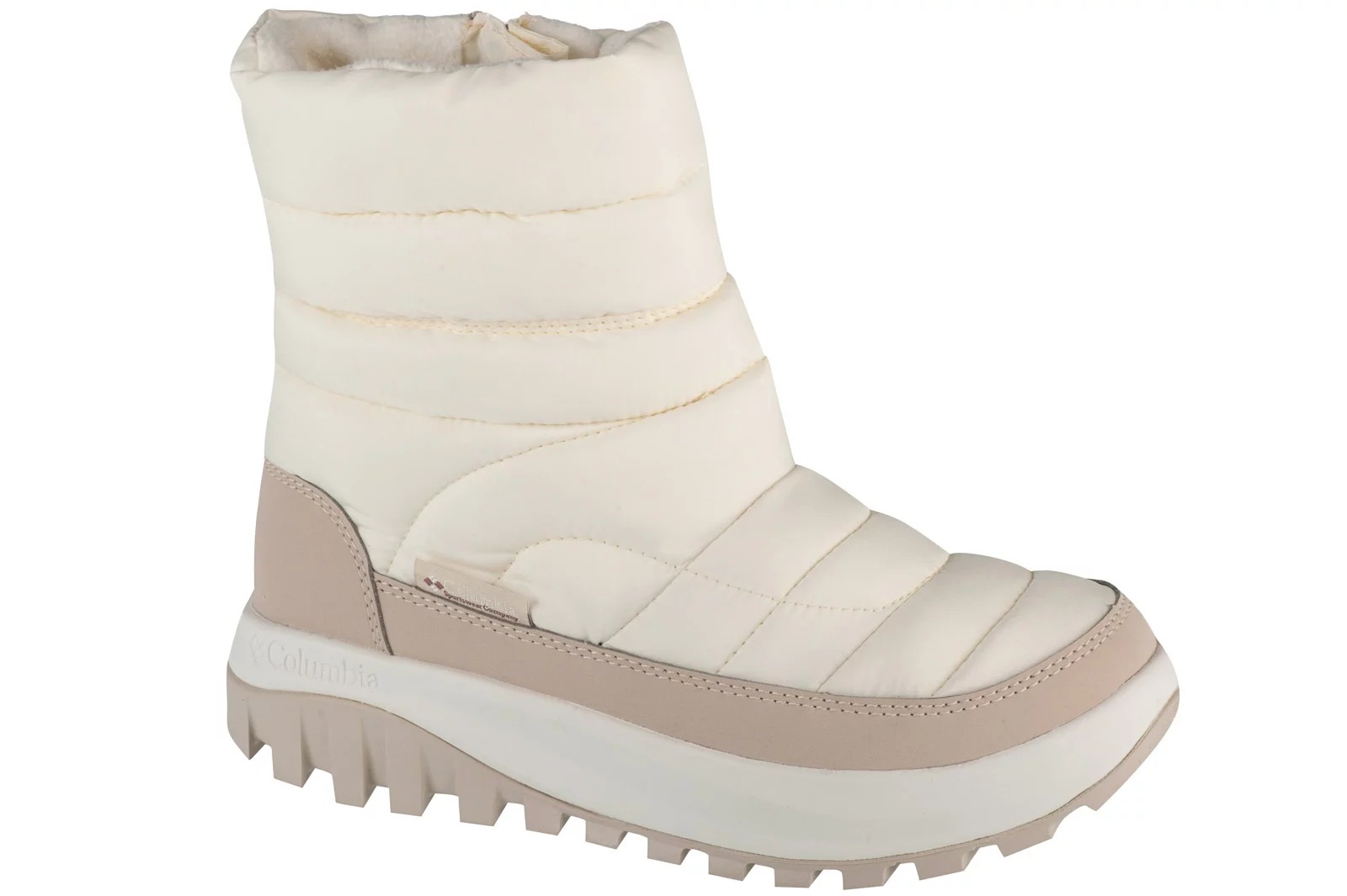 מגפי קולומביה לנשים Columbia Snowtrot Mid - לבן/בז'