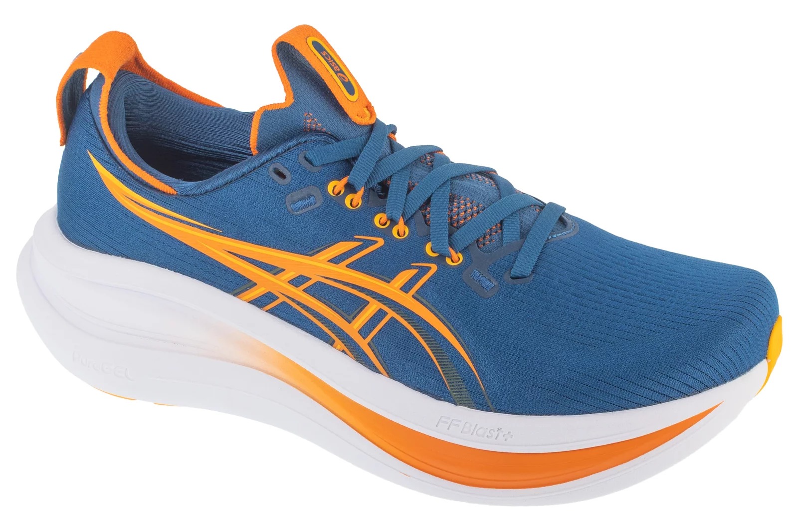 נעלי ריצה אסיקס לגברים Asics Gel-Nimbus 28 - כחול/כתום