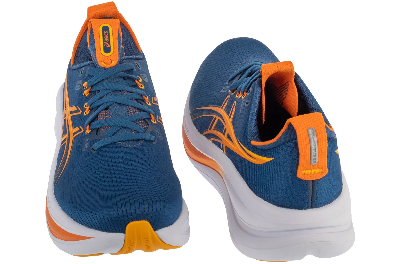 נעלי ריצה אסיקס לגברים Asics Gel-Nimbus 28 - כחול/כתום
