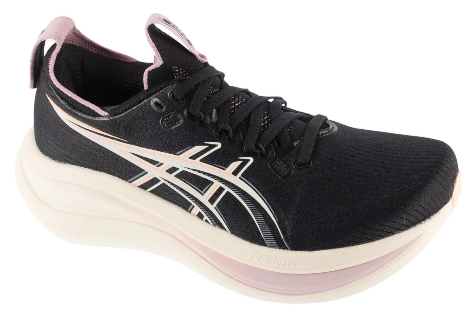 נעלי ריצה אסיקס לנשים Asics Gel-Nimbus 28 - שחור/לבן