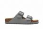נעליים שטוחות בירקנשטוק לגברים Birkenstock Arizona BF Stone Coin - אפור בהיר
