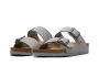 נעליים שטוחות בירקנשטוק לגברים Birkenstock Arizona BF Stone Coin - אפור בהיר