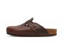 נעליים שטוחות בירקנשטוק לגברים Birkenstock Boston - חום כהה