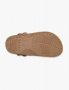 נעליים שטוחות קרוקס לגברים Crocs Classic Crafted Vegan Suede Clog - חום בהיר