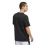 חולצת אימון אדידס לגברים Adidas Basketball Graphic tee - שחור