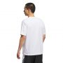 חולצת אימון אדידס לגברים Adidas Basketball Graphic tee - לבן