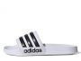 כפכפי אדידס לגברים Adidas SHOWER - לבן/שחור פסים
