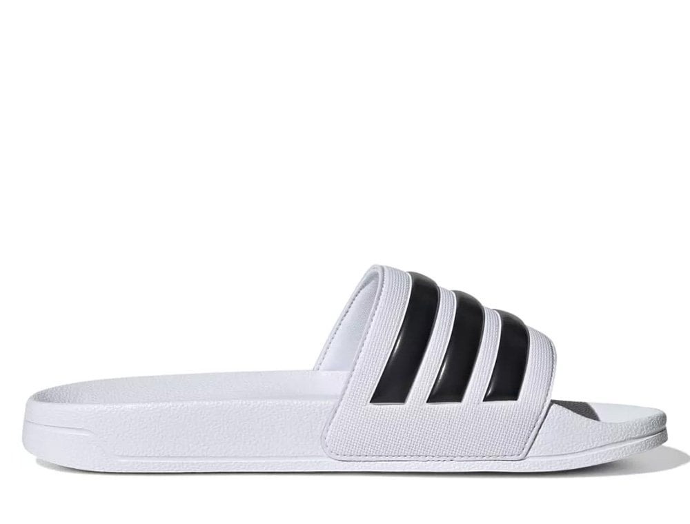 כפכפי אדידס לגברים Adidas SHOWER – לבן/שחור פסים כפכפי אדידס לגברים Adidas SHOWER - לבן/שחור פסים