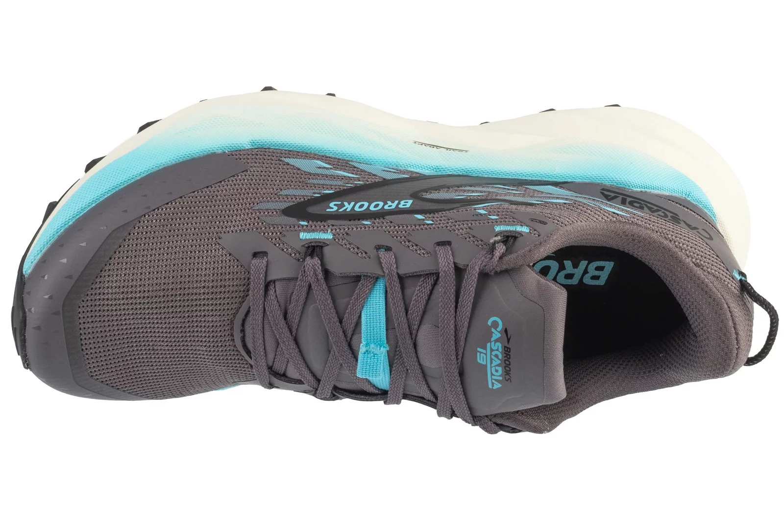 נעלי ריצה ברוקס לנשים Brooks Cascadia 19 - אפור-לבן