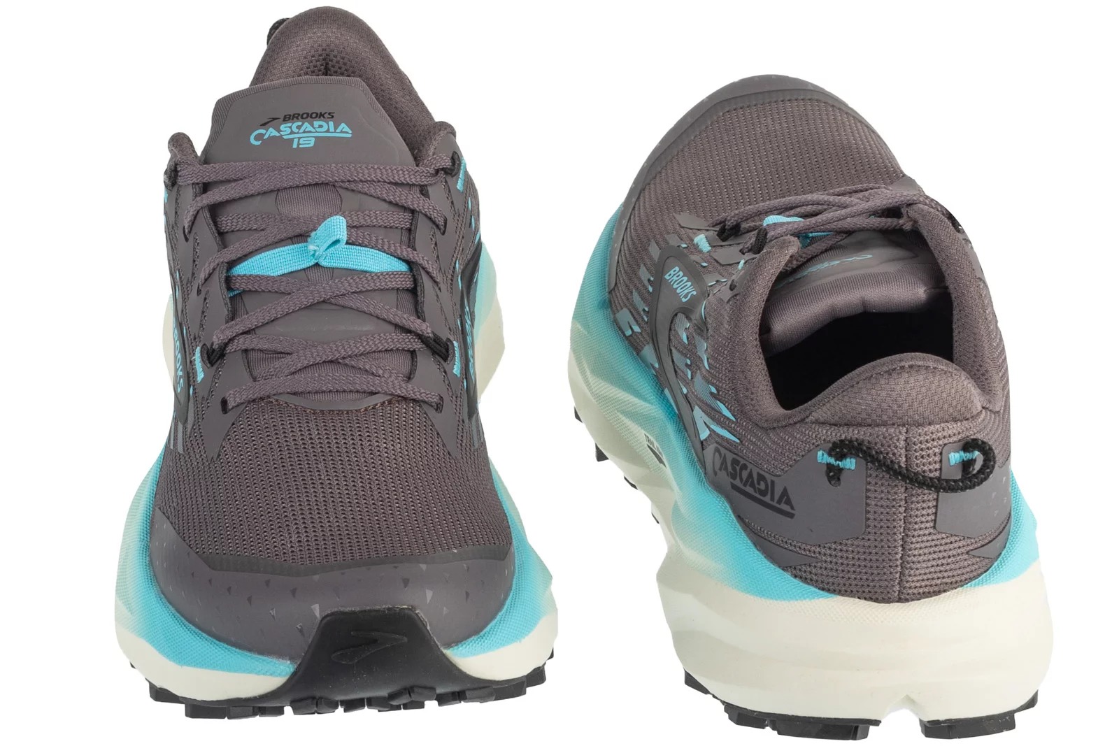 נעלי ריצה ברוקס לנשים Brooks Cascadia 19 - אפור-לבן